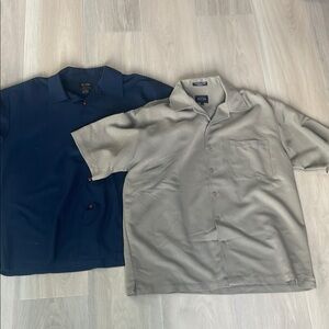 Casual Blue and Gray Button Down Shirts